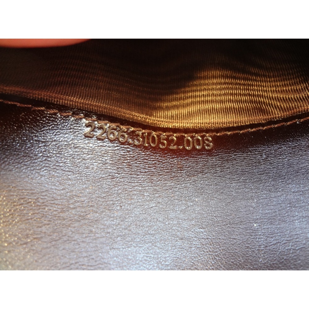 Fendi Zucca Compact Wallet Brown Canvas Leather Trim Bi Fold - Picture 9 of 9